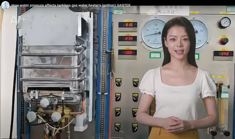 كيف يؤثر ضغط الماء على اشتعال سخان المياه بالغاز بدون خزان؟